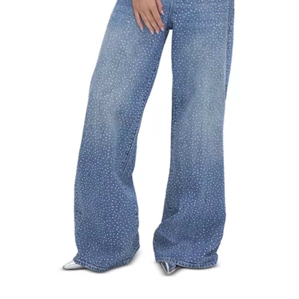Good American
Good Ease High Rise Wide Leg Jeans in Indigo 592

size 28